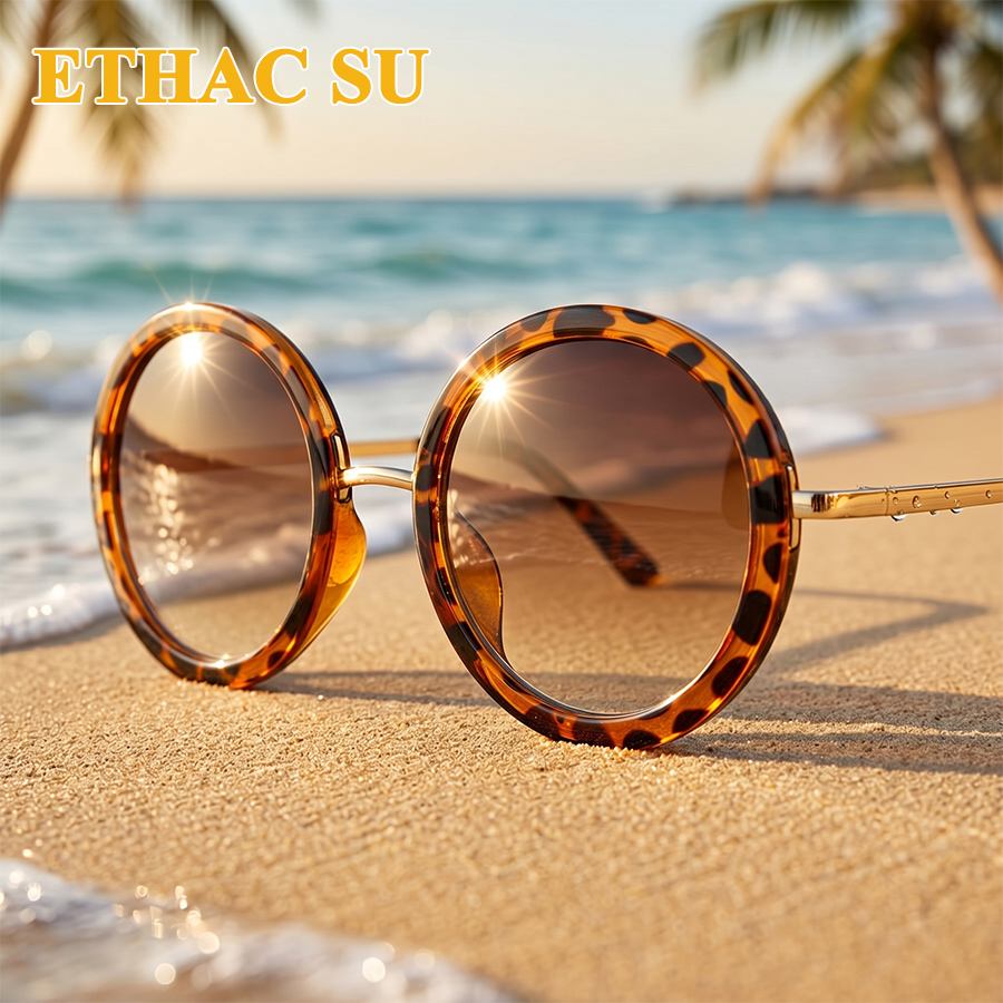 Vintage Fashion Aesthetic - Sunglasses Women Men Round New Luxury