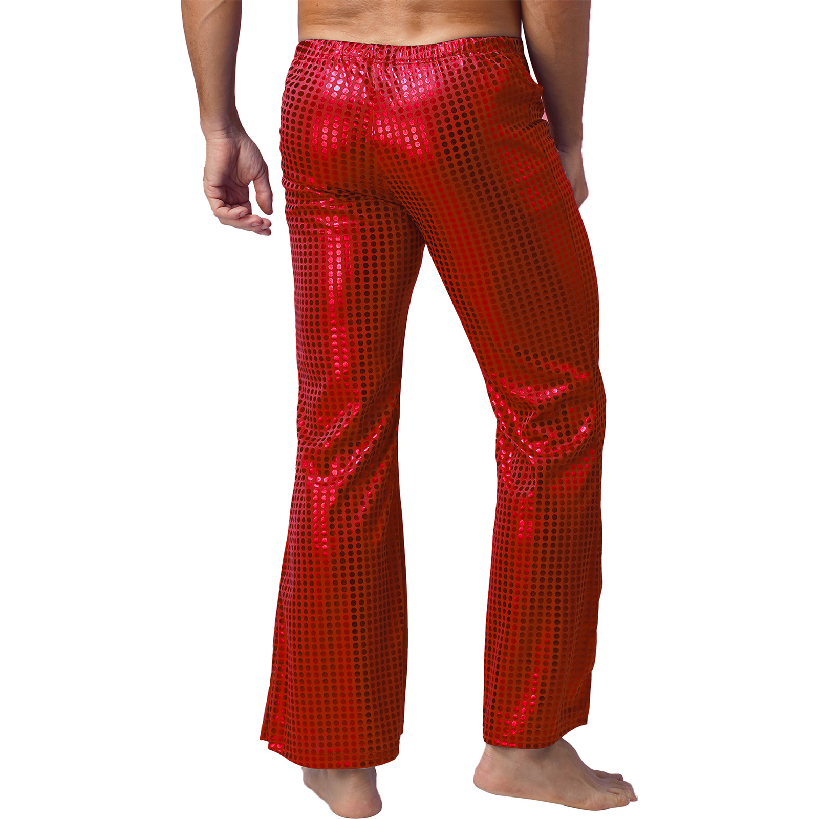 Wide Leg Trouser 70S - Mens 70s Shiny Sequins Hip Hop