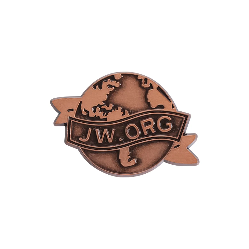 Vintage Fashion Org - Retro Earth Brooch JW.ORG Enamel Pins