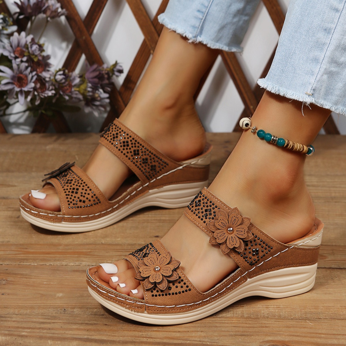 Vintage Fashion Aesthetic - New Fashion Summer Women Wedge Sandals