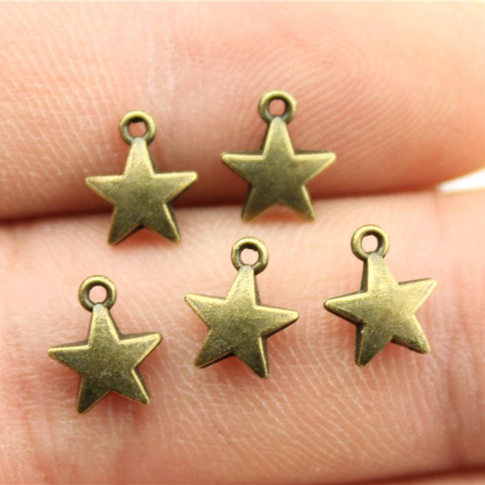 Vintage Fashion Tumblr - 40pcs 8.6x7.1mm 2 Colors Antique Silver