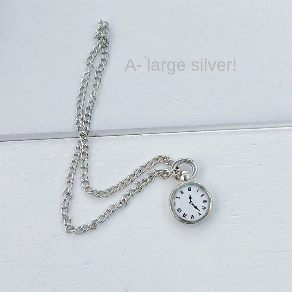 Vintage Fashion Dolls - Necklace Watch Dollhouse Simulation Pocket Watch