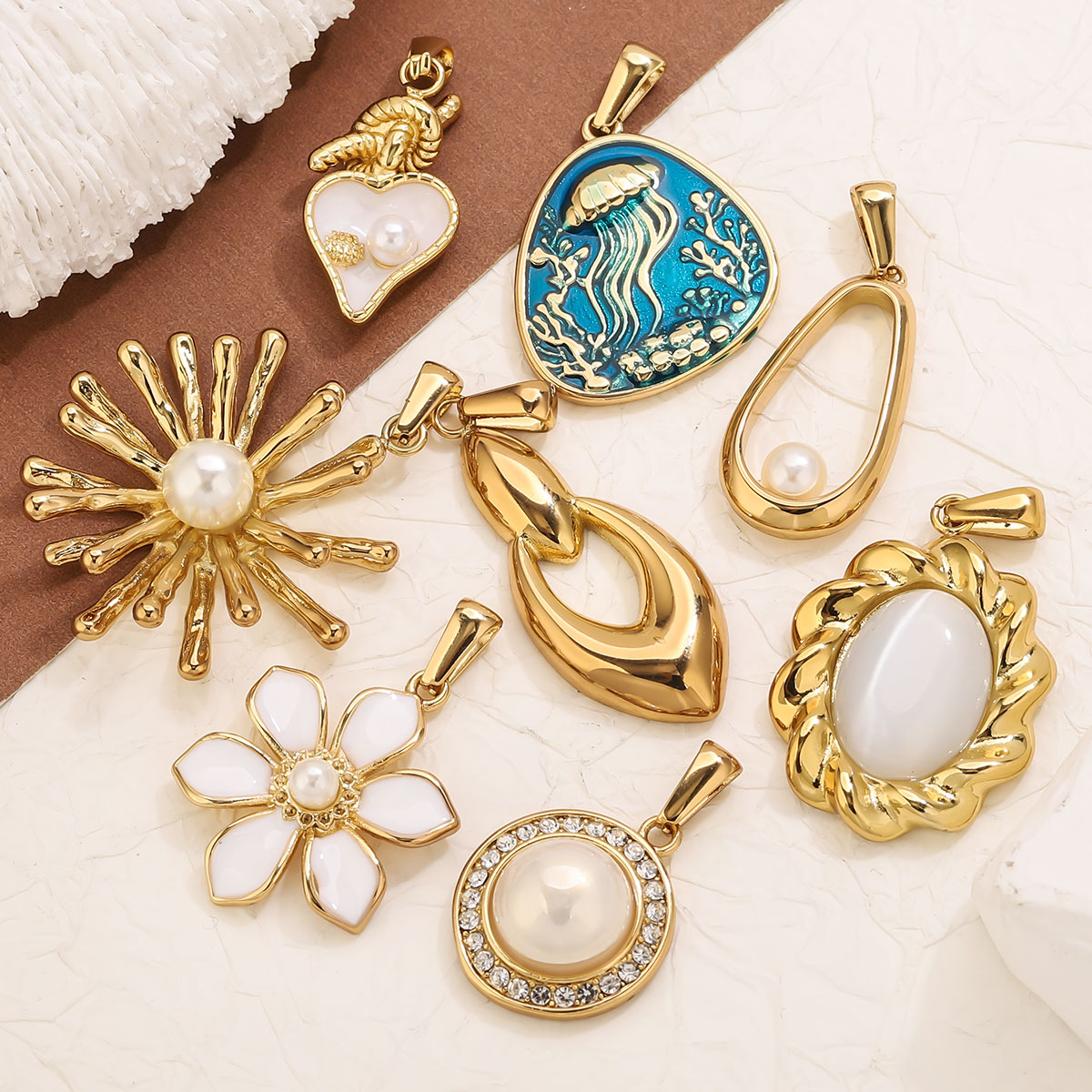 1Pcs 18K Gold Plated Stainless - Vintage Fashion Tumblr ulasan dan harga