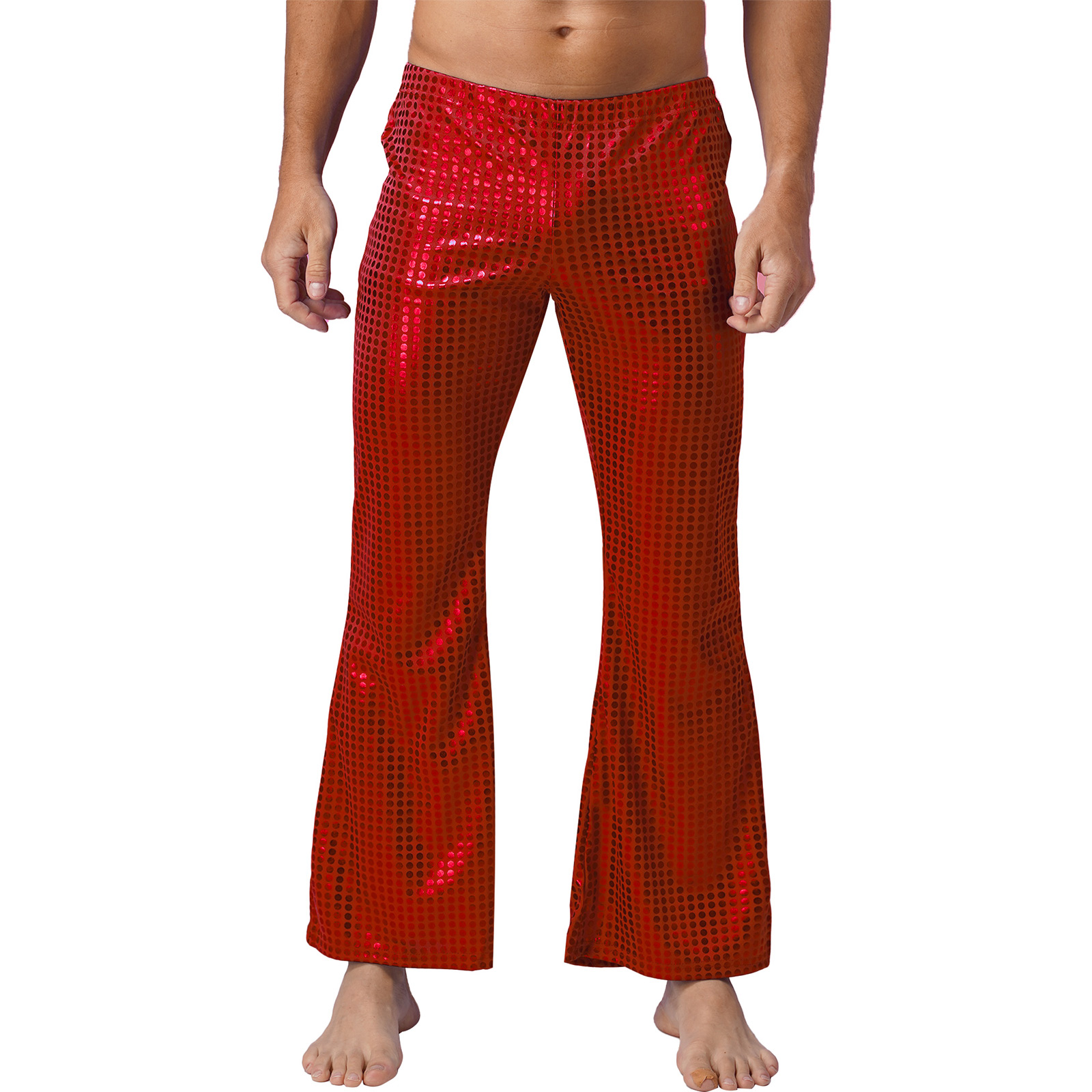 Mens 70s Shiny Sequins Hip Hop - Wide Leg Trouser 70S ulasan dan harga