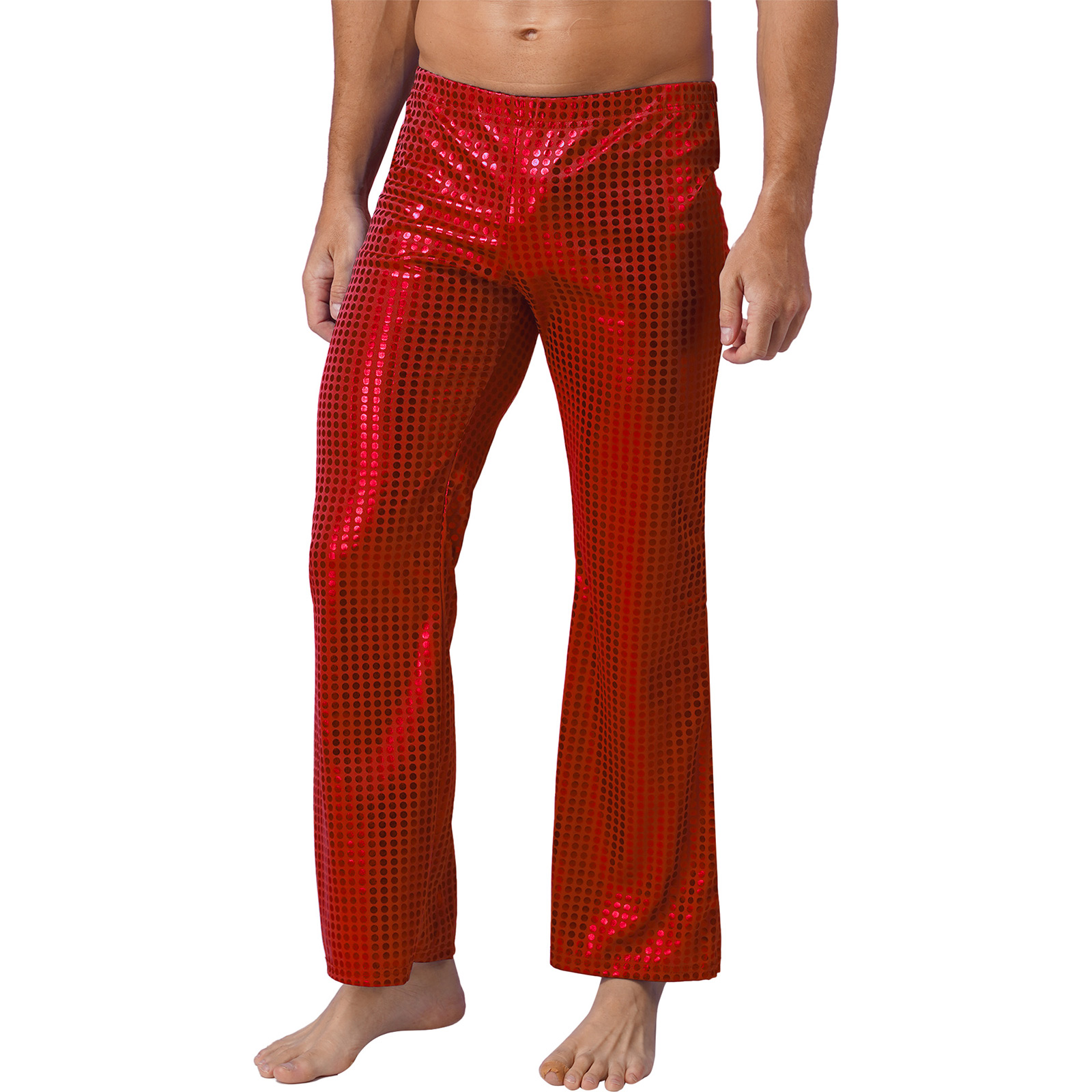 Mens 70s Shiny Sequins Hip Hop - Wide Leg Trouser 70S ulasan dan harga