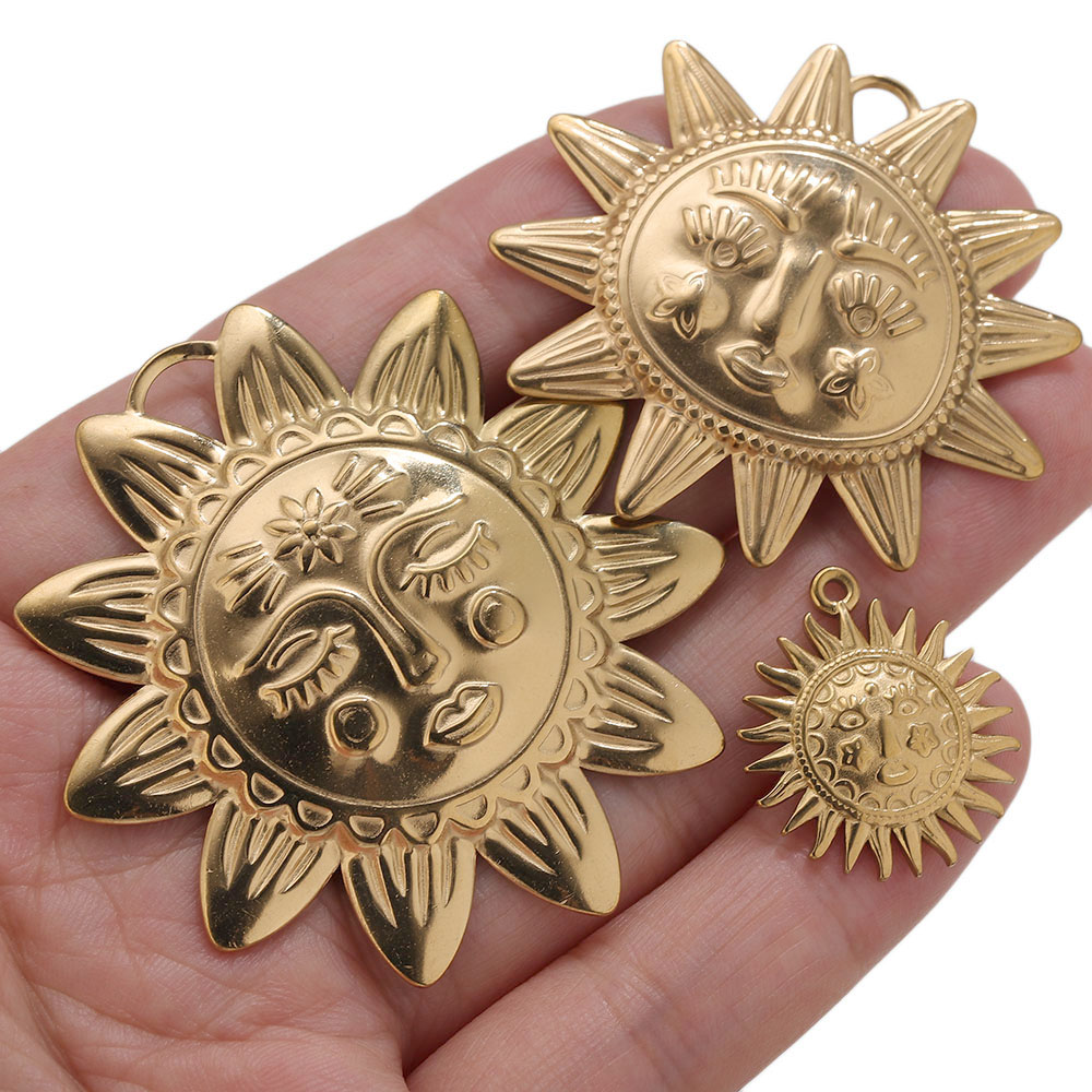 5pcs PVD Gold Charms Stainless - Vintage Fashion Tumblr ulasan dan harga