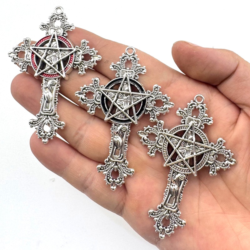 2pcs 30x15mm Gothic Big Cross  - Vintage Fashion Tumblr ulasan dan harga