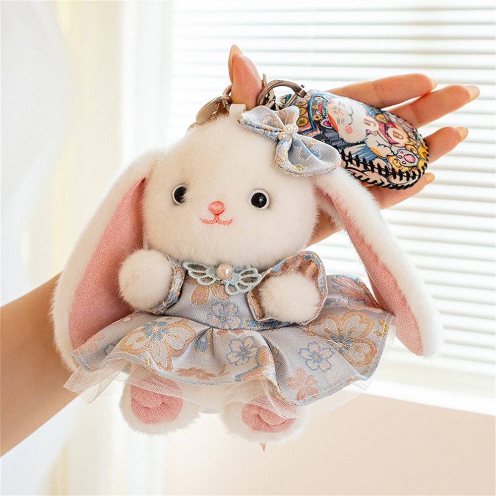 Cute Lop Ear Rabbit Plush Keyc - Vintage Fashion Dolls ulasan dan harga