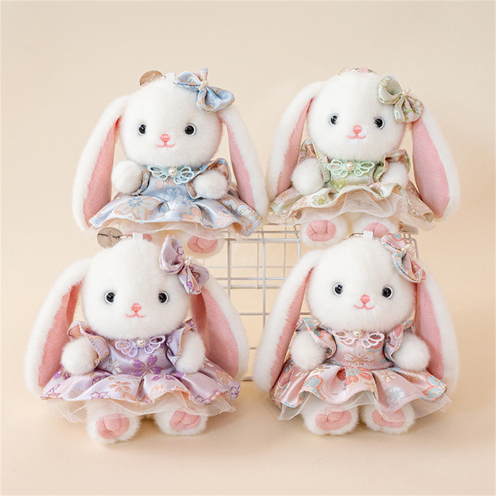 Cute Lop Ear Rabbit Plush Keyc - Vintage Fashion Dolls ulasan dan harga