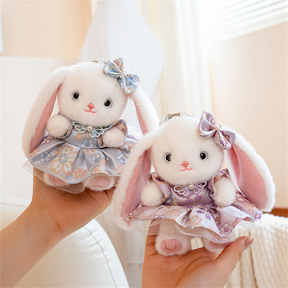 Cute Lop Ear Rabbit Plush Keyc - Vintage Fashion Dolls ulasan dan harga
