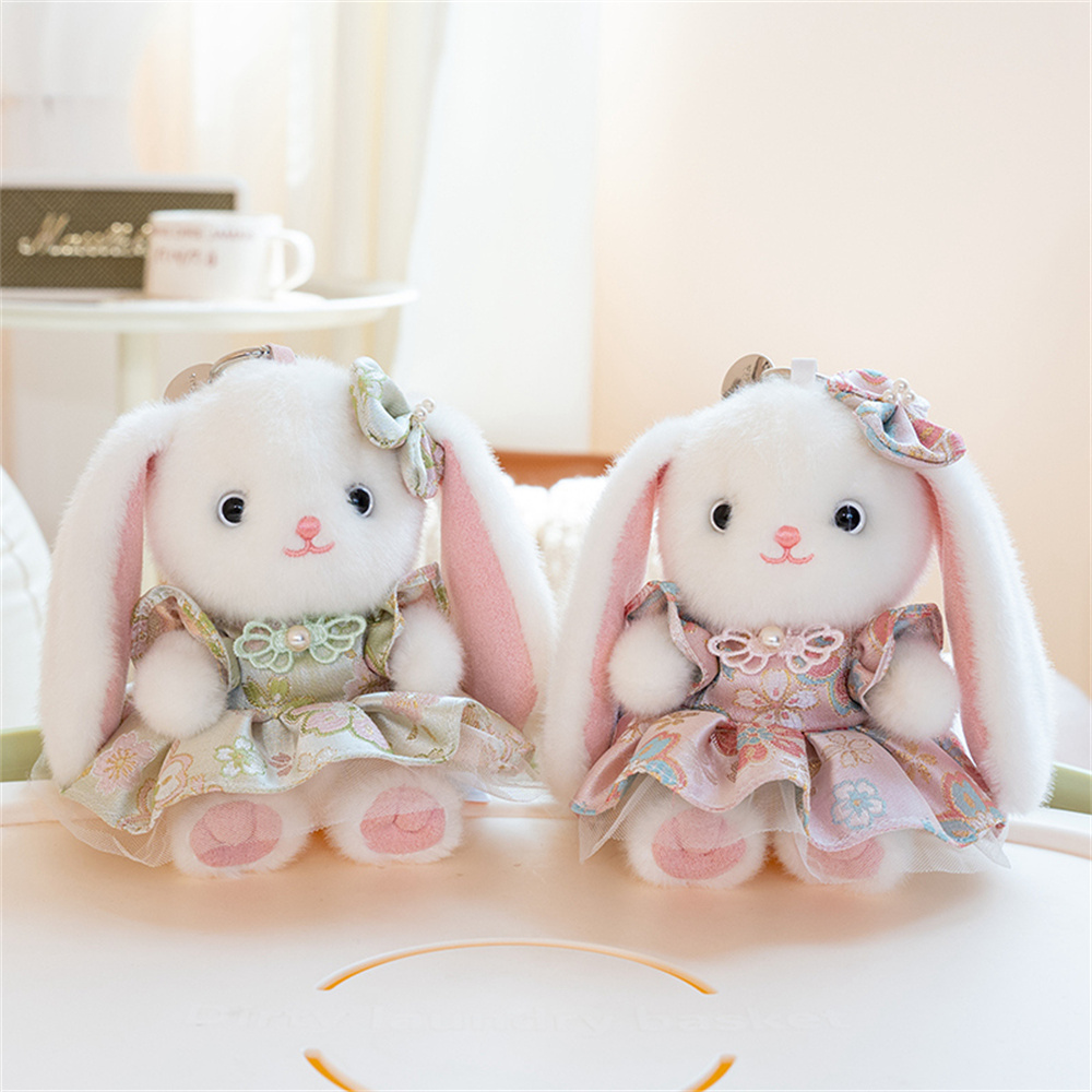 Cute Lop Ear Rabbit Plush Keyc - Vintage Fashion Dolls ulasan dan harga