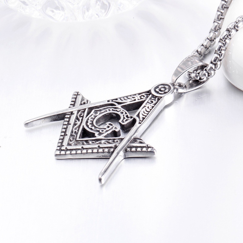 New Ag Freemasonry Pendant Nec - Vintage Fashion Stuff ulasan dan harga