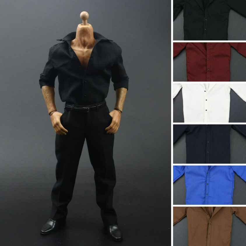 1/6 Soldier Solid Color Shirt  - Vintage Fashion Dolls ulasan dan harga