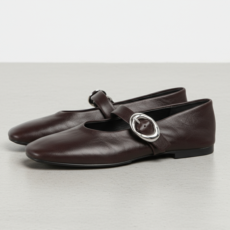 Women Mary Jane Shoes pu Leath - Vintage Fashion Aesthetic ulasan dan harga