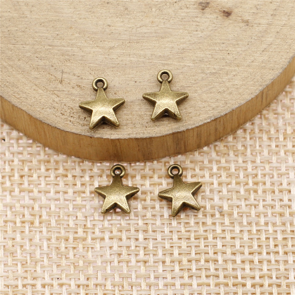 40pcs 8.6x7.1mm 2 Colors Antiq - Vintage Fashion Tumblr ulasan dan harga