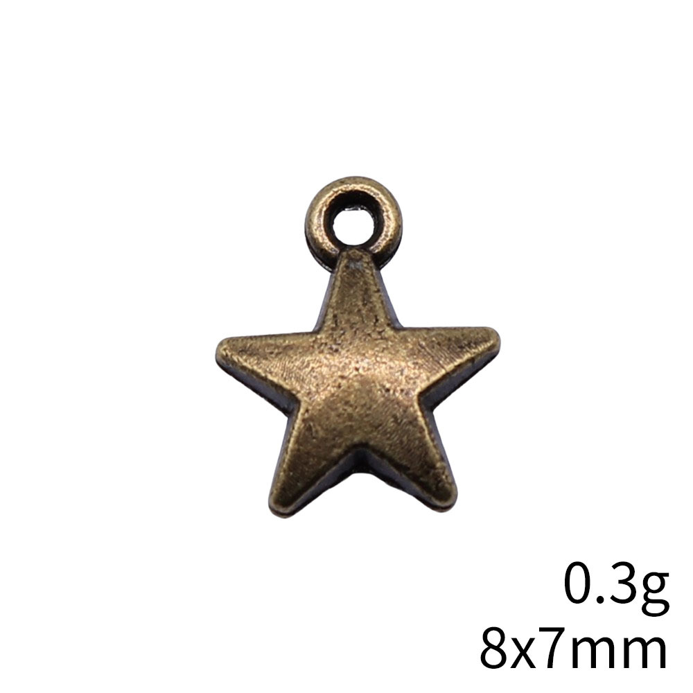 40pcs 8.6x7.1mm 2 Colors Antiq - Vintage Fashion Tumblr ulasan dan harga