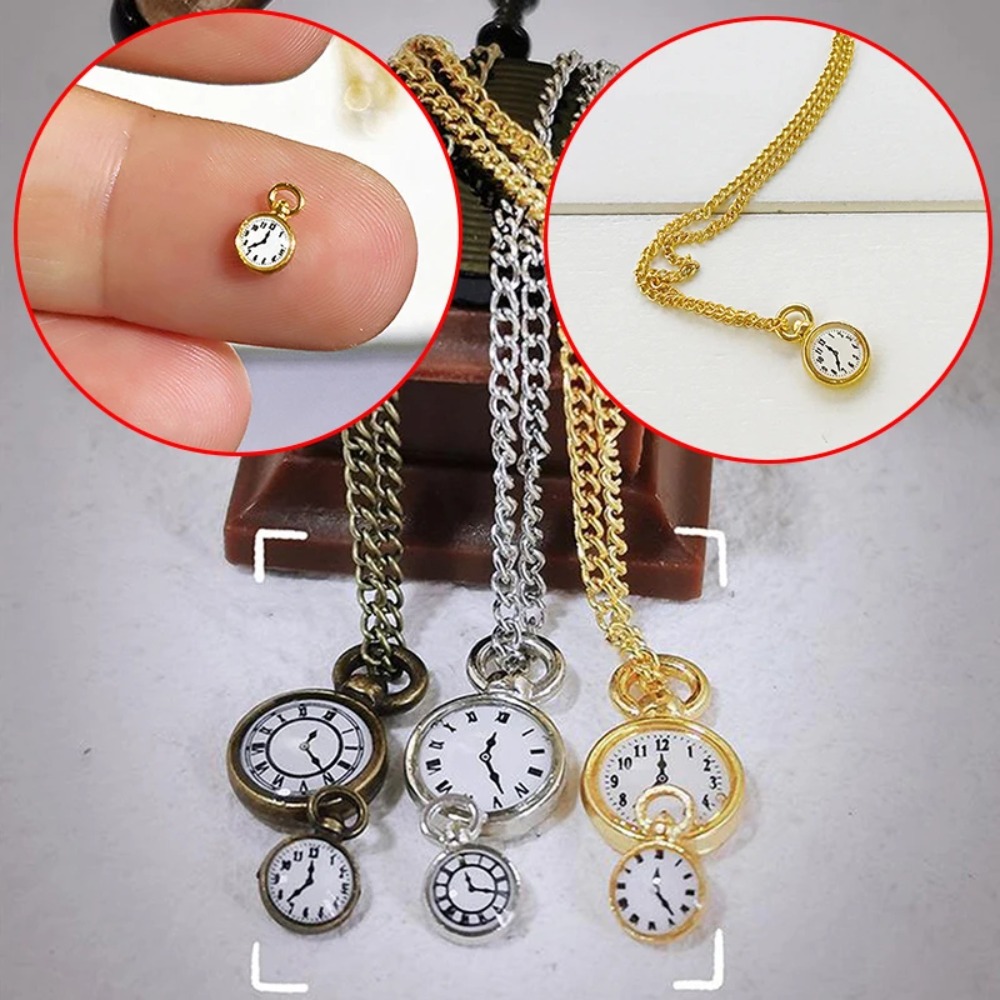 Necklace Watch Dollhouse Simul - Vintage Fashion Dolls ulasan dan harga