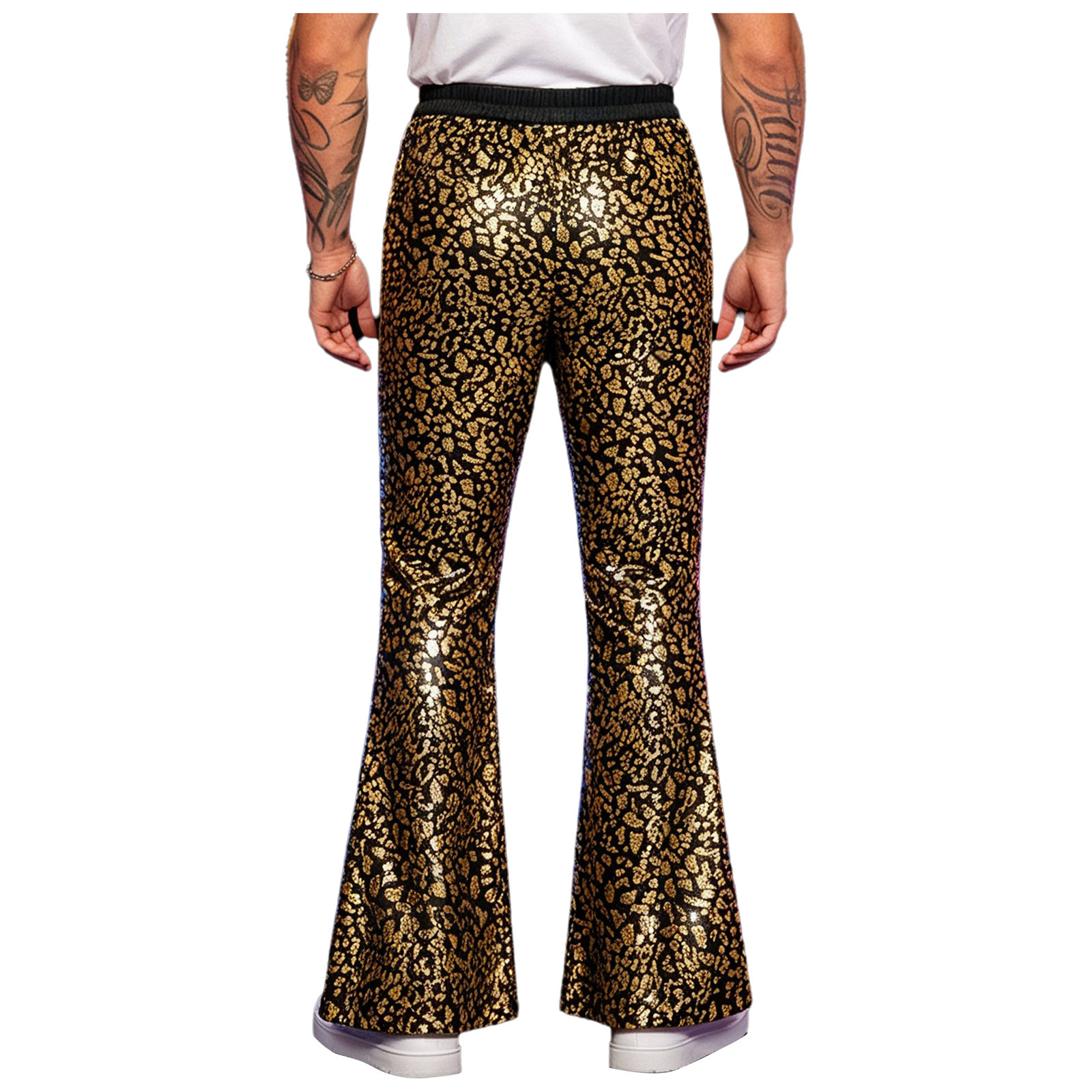 Mens Retro 70s 80s Disco Hippi - Wide Leg Trouser 70S ulasan dan harga