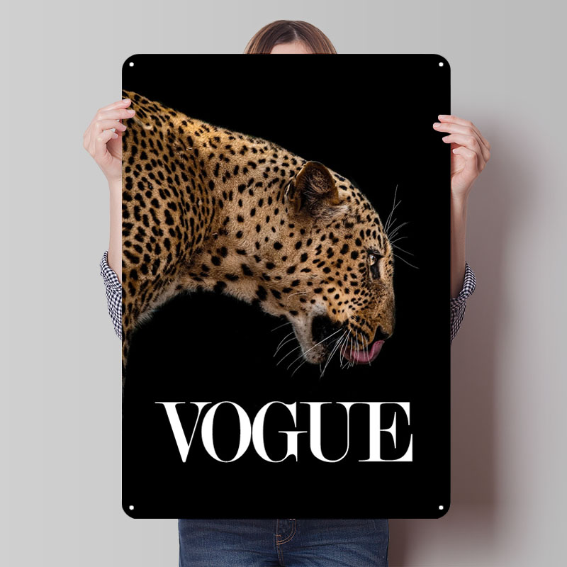 Vogue Fashion Poster Metal Sig - Vintage Fashion Vogue ulasan dan harga