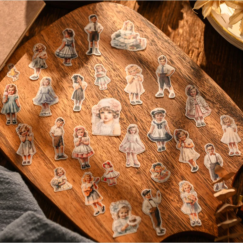 50pcs Vintage Kids Paper Doll  - Vintage Fashion Dolls ulasan dan harga